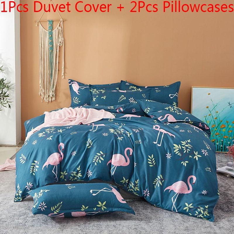 Elegant Floral Bedding Set With Beautiful Print Duvet Cover And Pillowcases For Single And Queen Beds