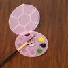 1Pcs Nail Art Color Palette with Display Stand Plastic UV Gel Polish Holder DIY Drawing Paint Dish Manicure Tool