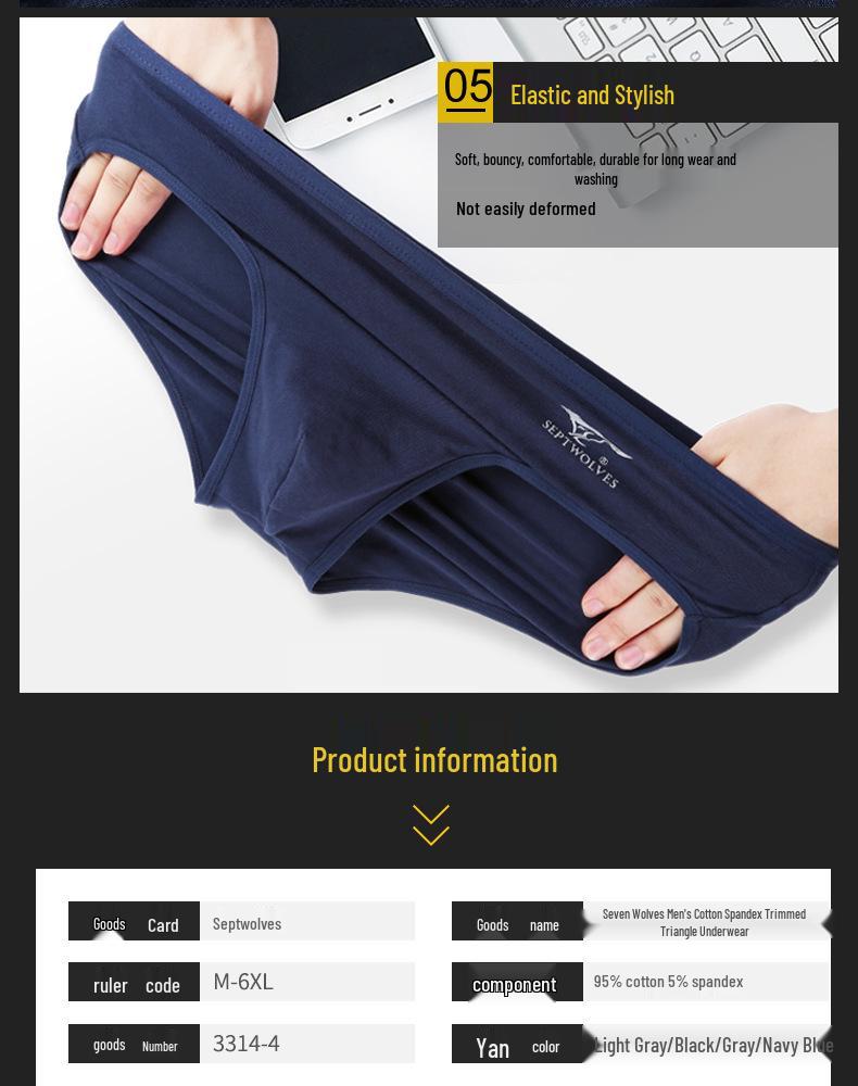 Slip Uomo Vita Media Cotone Spandex Confezione da 2