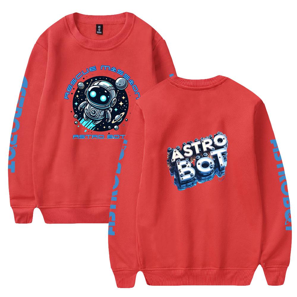 Astro Bot Oversized Hoodie Women Men O-neck Long Sleeve Crewneck Sweatshirt Casual Tracksuit Funny Clothes