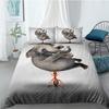 Elephant Duvet Cover King Queen Size Creative Animal Pattern Bedding Set For Kids Teens Adult Lovely Wildlife 2/3pcs Quilt Cover