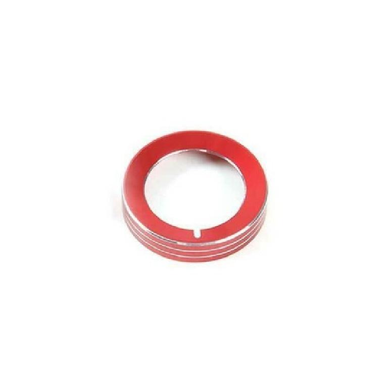 Red Aluminum Function Control Button Button Trim 1PCS For Ford Mustang 2015-