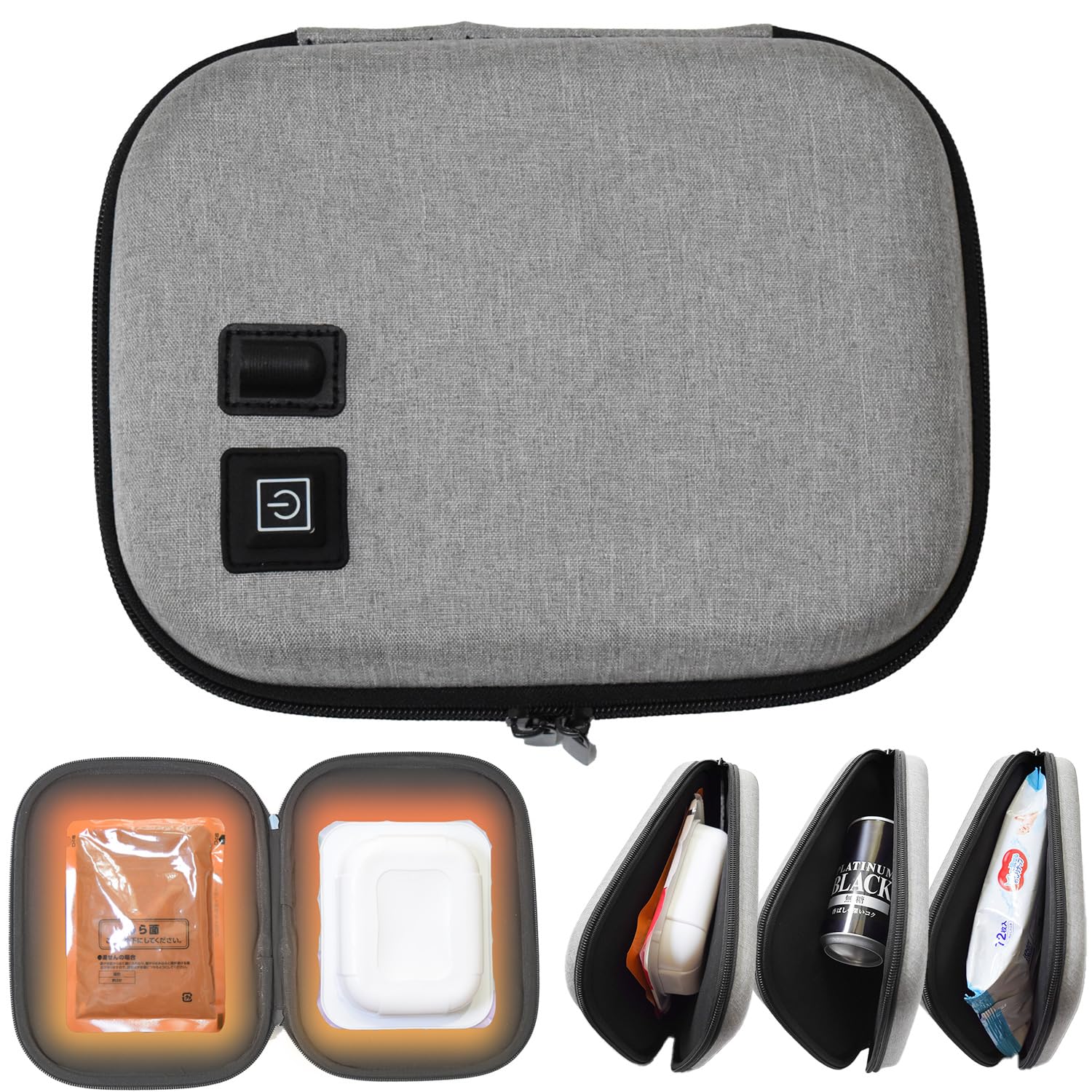 

Portable Heating Pouch No Microwave Required Heats to Approximately Mobile Compatible A4 Size 3 Temperature Settings Suitable for Retort Packaged and серый