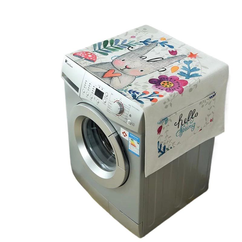 Front Loading Washing Machine Dust Covers Waterproof Microwave Oven Dust Cover Washer Dust Cover Kitchen Refrigerator Organizer