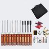 precise Screwdriver Set, RC Model Tool Kit, metalcoated, attractive, 18Piece Black Hex 18pcs set
