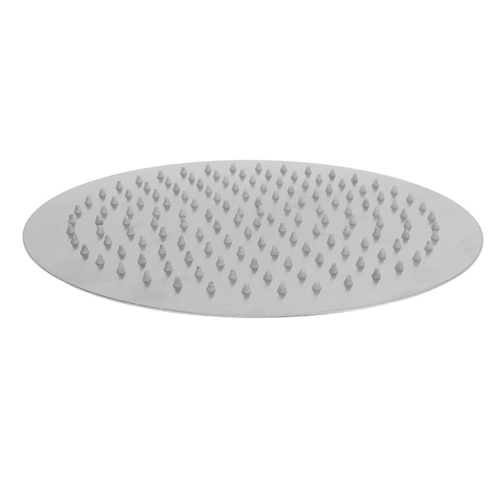Rain Shower Head 12 Inch Stainless Steel G1/2 Thread Ultra Thin High Pressure Round Rainfall Shower