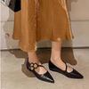 Fashion Flat Shoes for Women 2025 Spring Autumn French Fashion New Pointed Toe Loafers Women Ladies Shoes Luxury