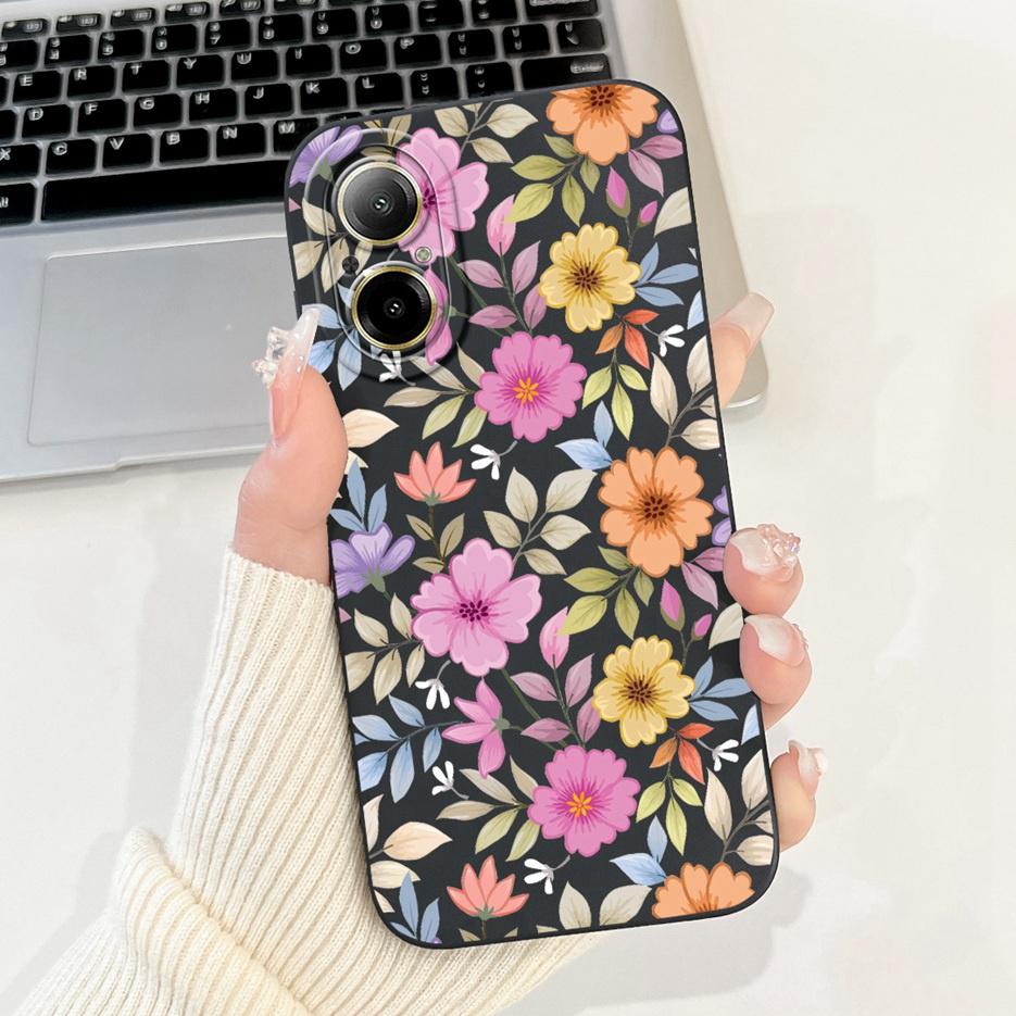 For Realme C67 4G Case RMX3890 Cute Panda Cartoon Cover Anti-Drop Phone Case For Realme C67 RealmeC67 4G Back Covers Soft Fundas