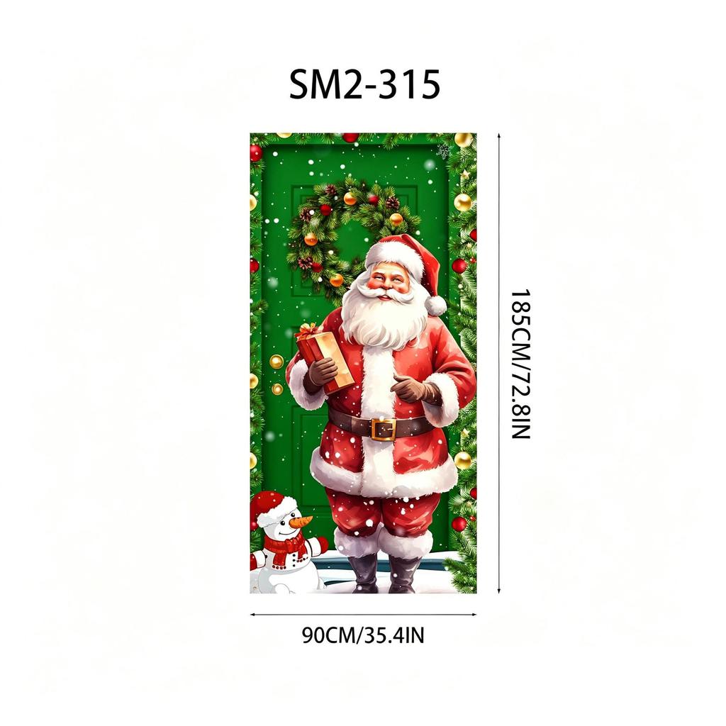 Santa Claus Christmas Hanging Cloth Background Decoration