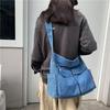 Japanese Harajuku Shoulder Bags Retro Denim Messenger Large Capacity Handbag Commuter Crossbody Bag for Womens