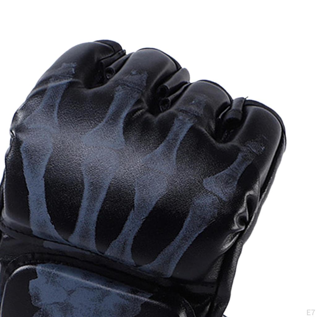 Boxing Gloves, Open Palms Protective Gear Lightweight Breathable Sport Mittens Mitts for Women Men