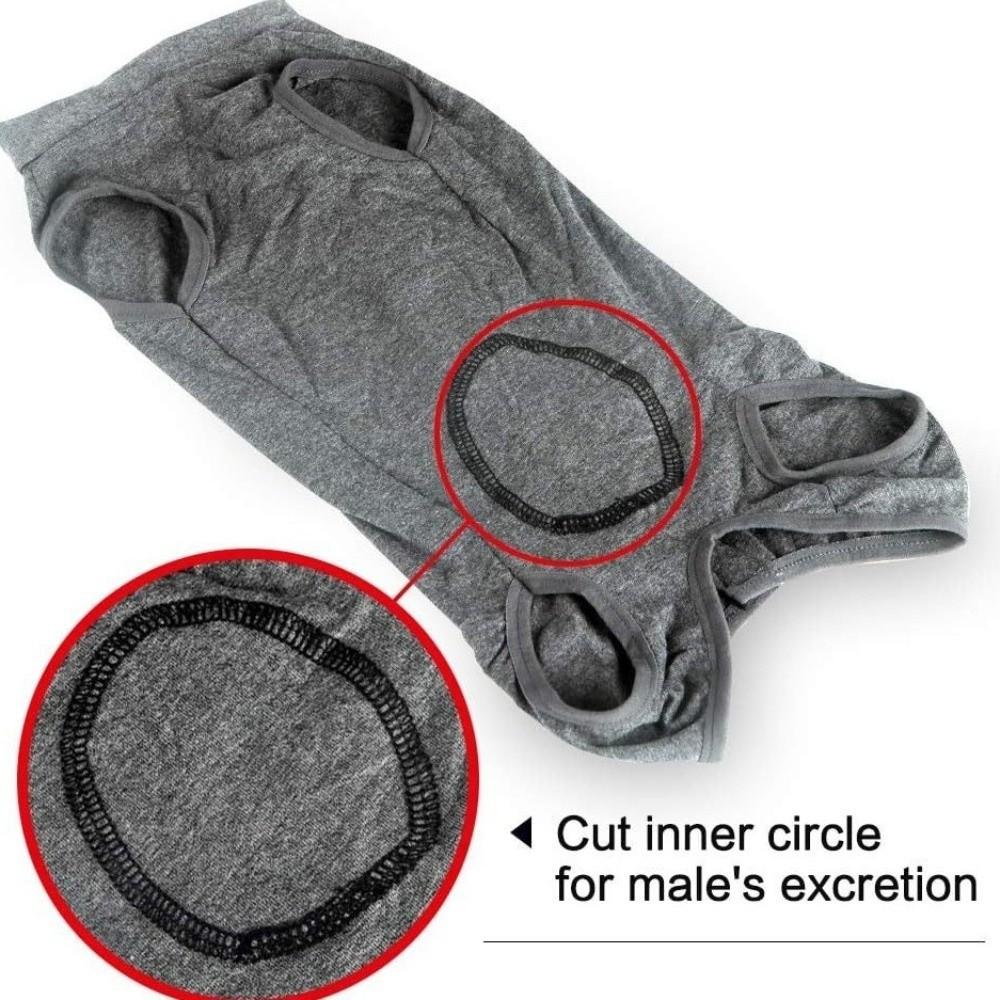 Elastic Dog Recovery Suit Breathable Pet Anti-Lick Suit Abdominal Bandages Cat Jumpsuit  Travel Use