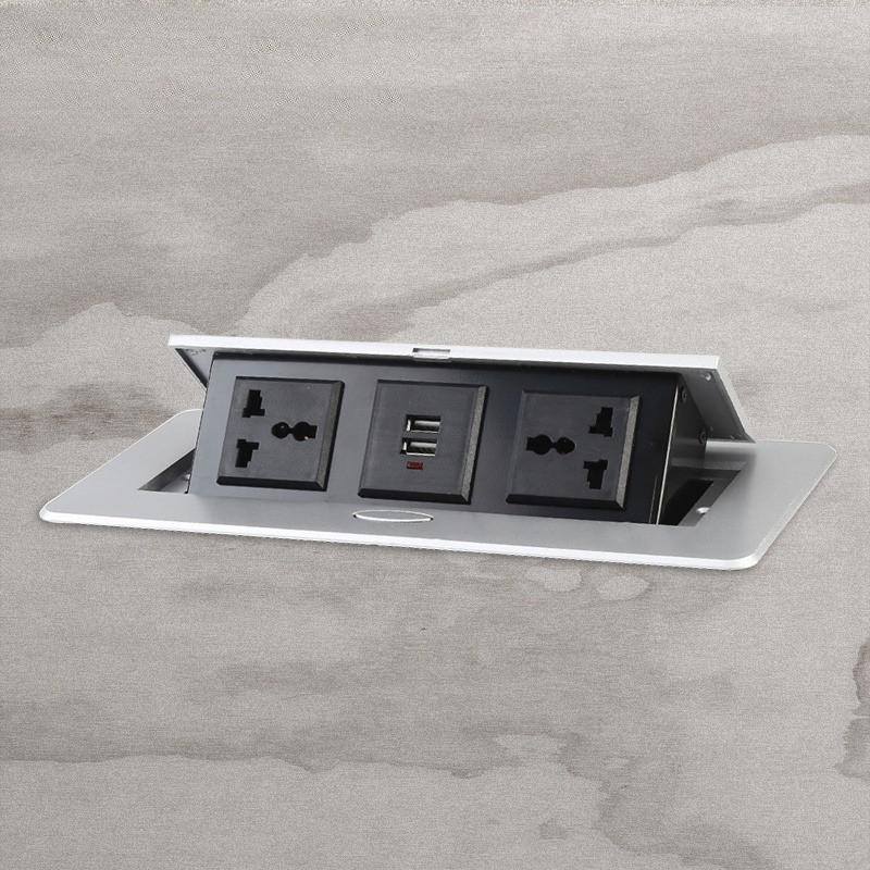 Table Socket Countertop Socket Universal Socket Embedded Table Socket Built-in Desktop Outlet Pop-UP Socket