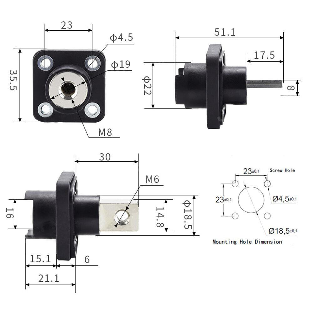 Terminal Battery Terminal Post 200A Connector Durable