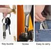 Screwdriver Keychain Mini Chrome Vanadium Alloy Steel Hand Tool Slotted/Phillips Screwdriver Key Ring for Outdoor