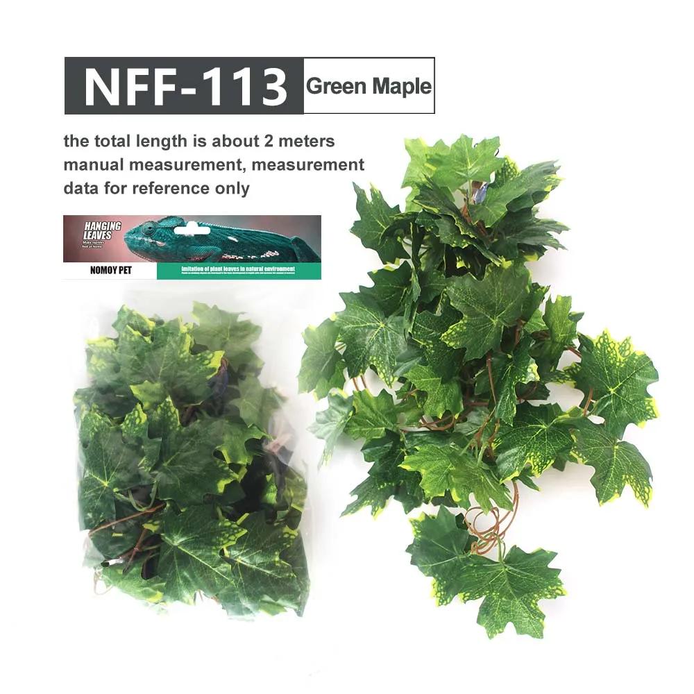 Habitat Decor Reptile Plants Hanging Fake Vines Climbing Terrarium Plant with Suction Cup Pets Lizards Geckos Snake Hermit Crab