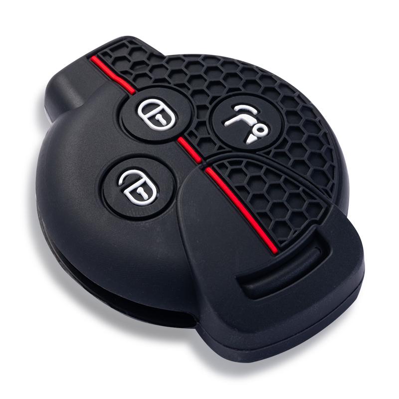 Silikon Autoschlüsselhülle Fernbedienungsabdeckung für Benz Smart 451 Smart 450 Chiave Roadster Crossblade Fortwo Roadster K Forfour Zubehör