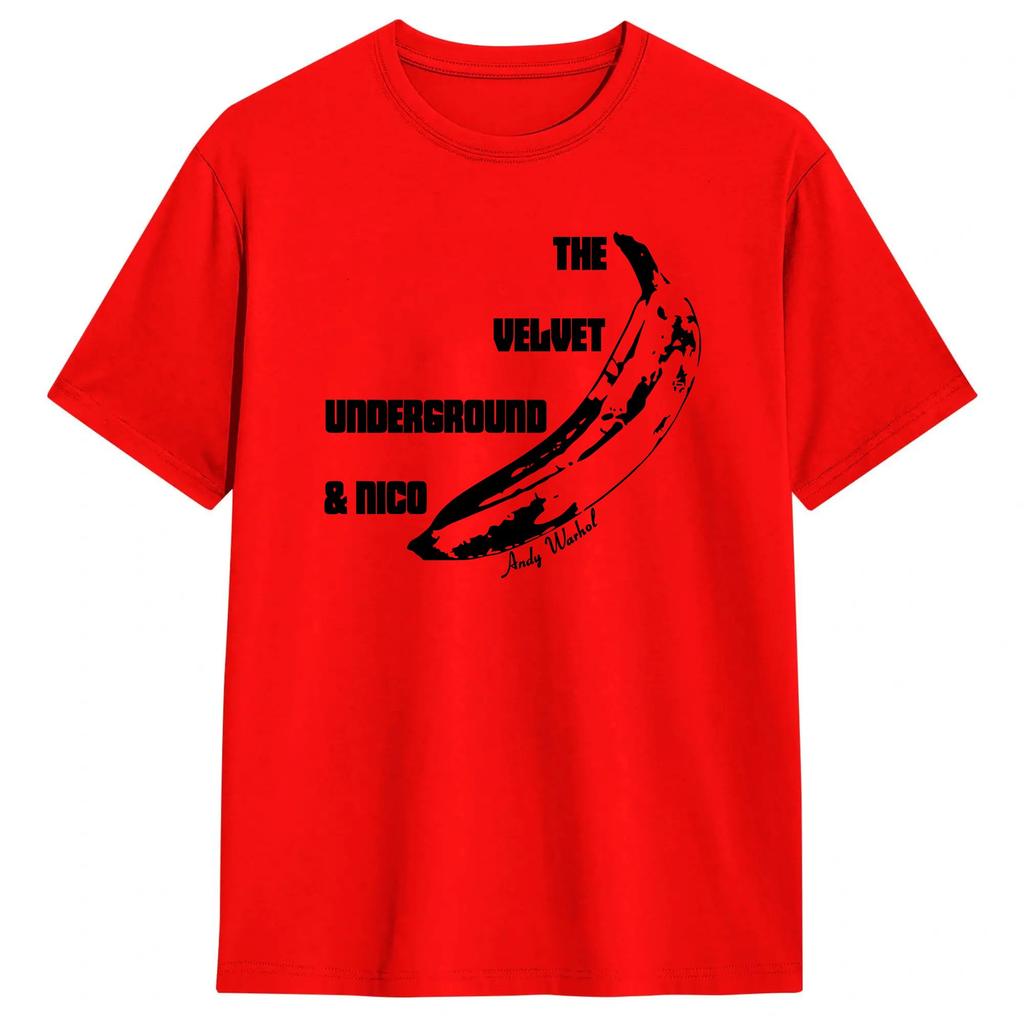 Unisexs Velvet Underground Andy Warhols Run Run Run T Shirt Cotton Clothing Leisure Short Sleeve Round Collar Tee Shirt Unique