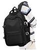 Simple School Backpack for Girls Boys Black College Student Bookbag Laptop Bag for High School