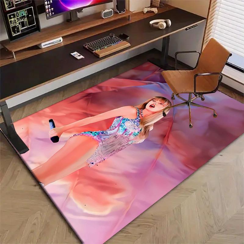 1pc Taylor Swift1 Design Printed Area Rug Carpet for Bedroom Living Room Home Decor Rugs Mat Non Slip Mat Rug for Bedside