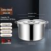 FATTBAO Commercial Stainless Steel Soup Pot with Lid