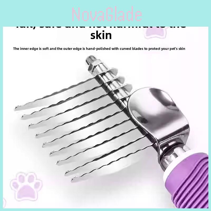 Pet Grooming Stainless Steel Dog Comb For Detangling And Cleaning For Pets And Cats