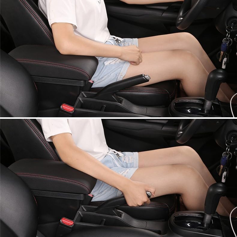 Nexxxly Console Compatible with OEM Designed for Suzuki Jimny Storage Easy USB Charging Armrest/Console Box, Slide-Out, Holders, JB74W/JB64W, Box,