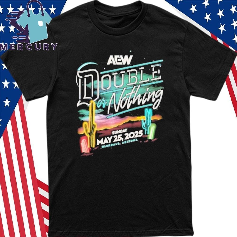 AEW Double or Nothing 2025 Event Shirt Unisex T-Shirt S