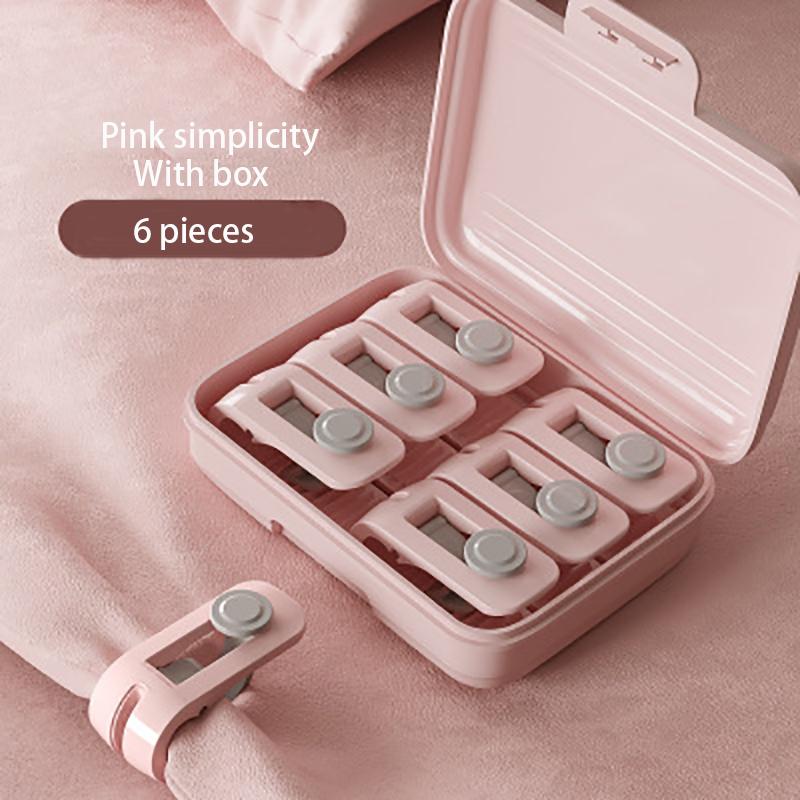6 Pieces Of Non-slip Quilt Bed Sheet Clip Clothespin Needle-free Quilt Holder Plastic Blanket Fastener Jacket Holder Sleep Guard
