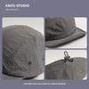 Outdoor quick-dry plaid baseball cap for men and women, summer thin soft-brim sunshade cap, suitable for hiking, camping, and mountaineering