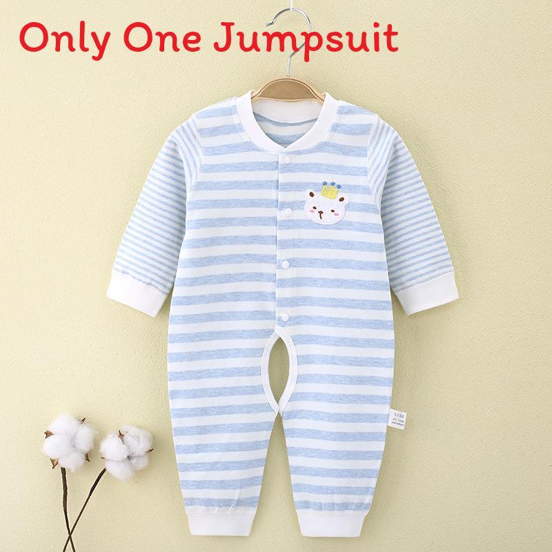 Baby Cotton Long Sleeve Romper With Open Crotch For Newborns Safe And Soft