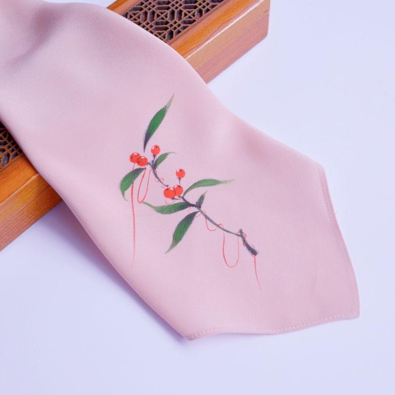 

Крепдешин Расписанный вручную Синий и Красный Носовой платок Китайский Древний Стиль Подарок для вытирания пота Танцы Пекинская опера Древний стиль Аксессуары для ципао Crepe de Chine pink purple red bean 31cm