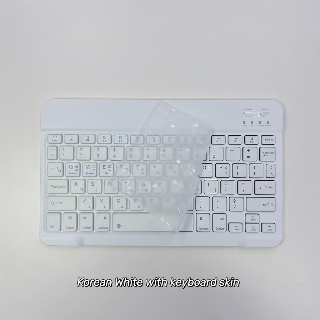 Koreanische Sprache Ultra-Schlanke Bluetooth-Tastatur Tragbar Mini Kabellos Wiederaufladbar für iPad Koreanisch
