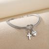 Love Heart Cross Knot Bracelet for Mother Day Gift