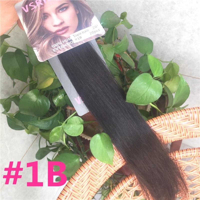 

VSR POP PU Super Tape In Human Hair Extension Blonde Piano Color US Strong Adhesive Tape Hair Extensions For Salon 12 inches&6 months&20 pcs&40%-45%