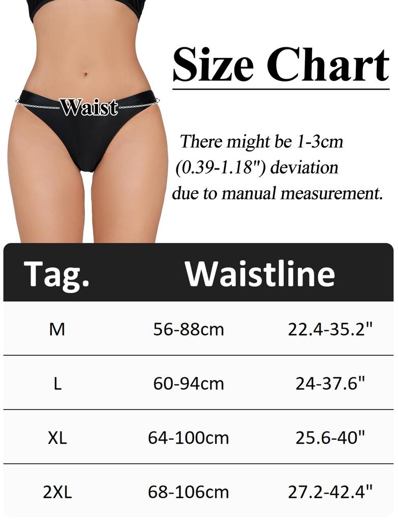 Maeau Shiny Sheer Sexy Comfortable and Brazilian Sizes C and L Women's T-Back Panties, Underwear, Low-Rise, Panties, Breathable, Style, Seamless,