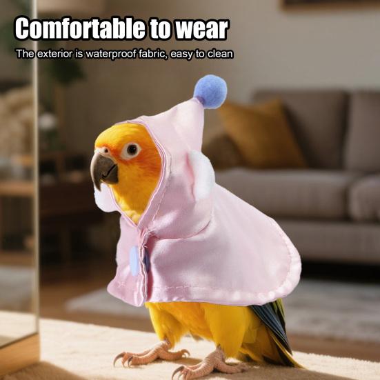 Papegøyekappe Søt Fuglekostyme for Cosplay Fotografering Kjæledyrfugldrakt for Undulat Afrikansk Gråpapegøye Parakitt Conure Kakadue Kjærlighetsfugler Finker