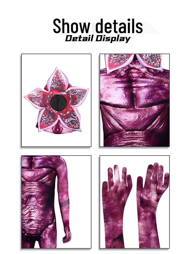Stranger Things Man-Eating Plant Halloween Cosplay Jumpsuit