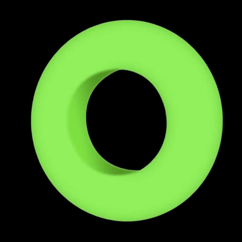 Luminous Anti-slip Elastic Rod Sleeve O-Ring Fishing Tackle Accessory