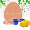 2 Grid Egg Case Plastic Container for Eggs Folding Egg Storage Box Refrigerator Outdoor Hiking Camping Carrier