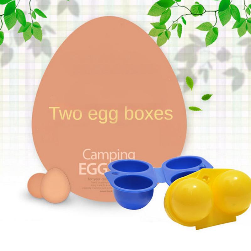 2 Grid Egg Case Plastic Container for Eggs Folding Egg Storage Box Refrigerator Outdoor Hiking Camping Carrier