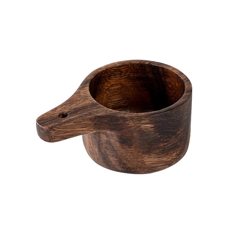 Mahogany Measuring Cup Four-piece Set, Coffee Measuring Cup Set, Milk Powder Spoon, Seasoning Spoon