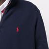 Polo Ralph Lauren Embroidered Pattern Long Sleeve Zip Fleece Hoodie Men Hoodies Blue 710849720-003