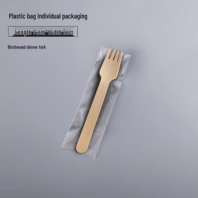 Yipan Disposable Birch Wood Forks