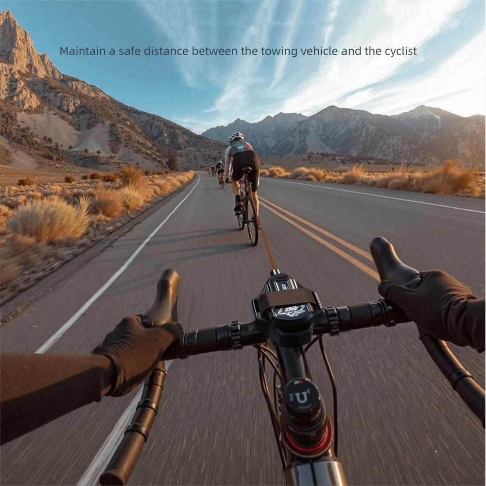 Retractable Bicycle Traction Rope With Hook MTB Trailer Rope Bicycle Tow Rope  Parent-Child