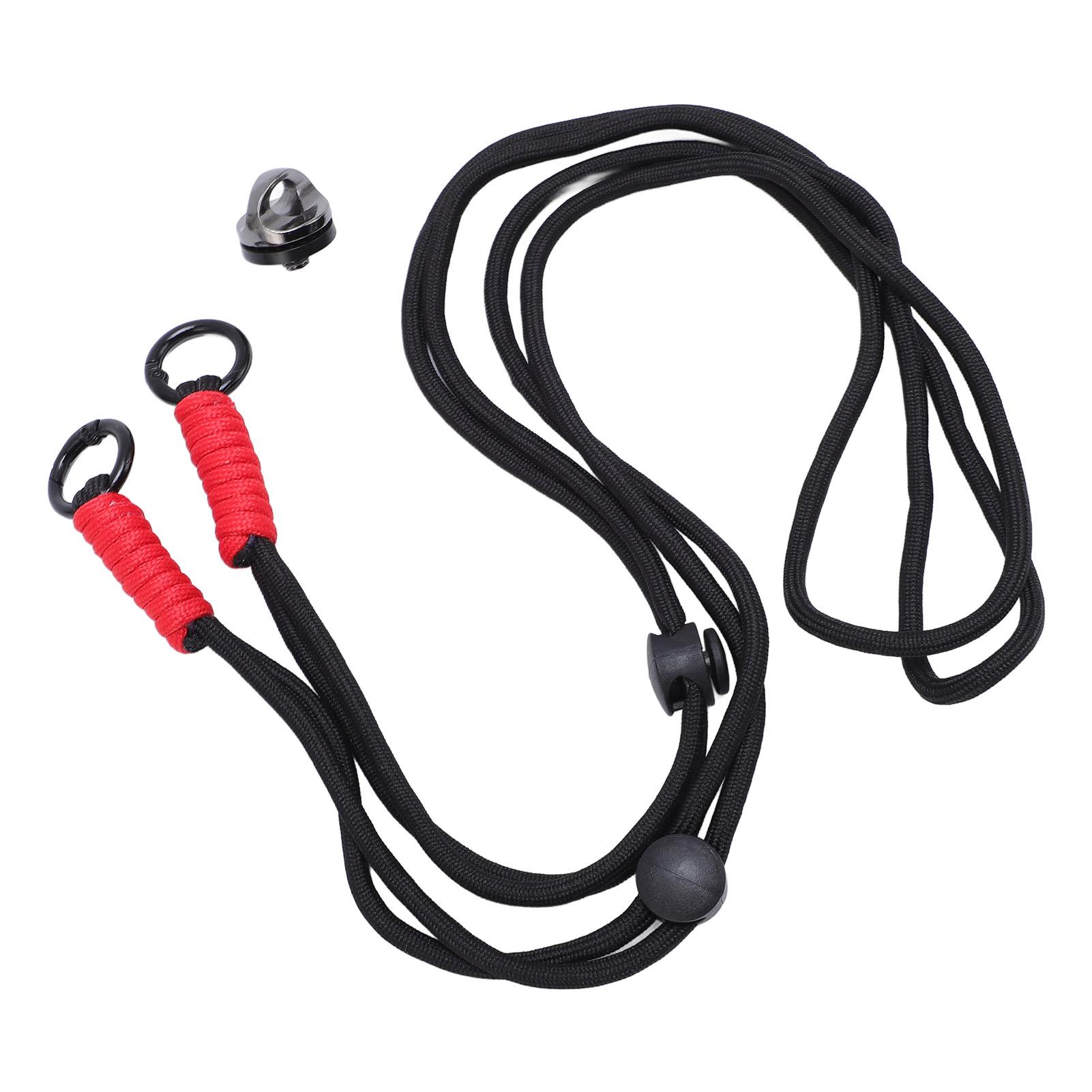 

Страховочный шнур для экшн-камеры, пряжка из алюминиевого сплава, быстросъемный нейлоновый ремешок для камер POCKET 3 чёрный