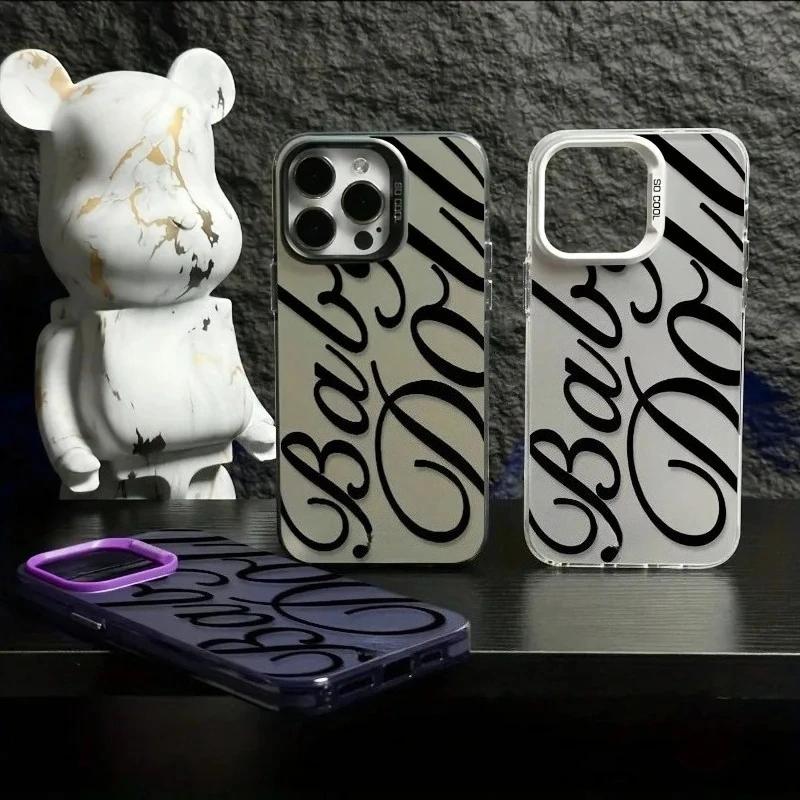 Creative and Stylish Phone Case for iPhone 16 15 14 13 12 11 Pro/ Max/Plus Anti-fingerprint Shock-proof Back Cover