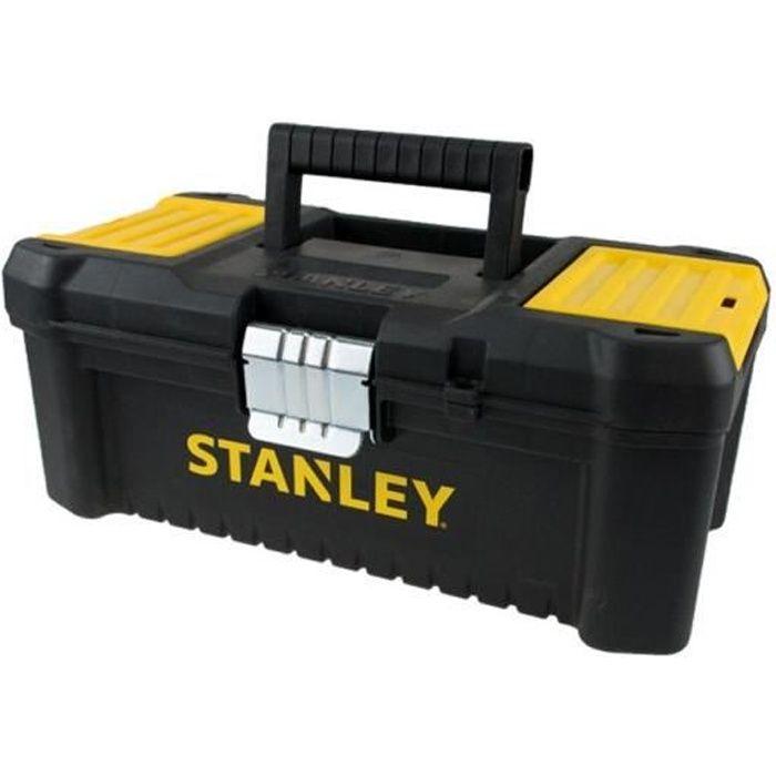 Stanley boîte à outils 30 cm - plastique avec 2 organiseurs sur le couvercle - plateau porte-outils stst1-75518