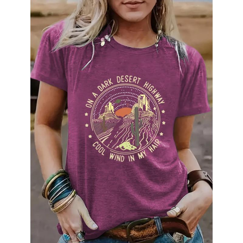Women's Fashion Casual Summer Spring Short Sleeve O-Neck Blouses & Shirts