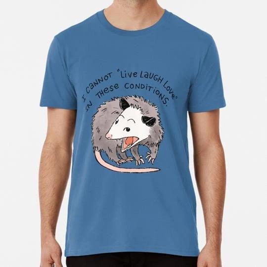 Opossum Live Laugh Love Size S to 5XL Made in the USA T-shirt XL